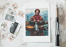Pohľadnica "Jewess with Oranges, Aleksander Gierymski"