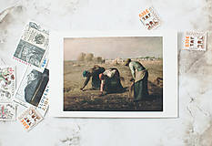 Papier - Pohľadnica "The Gleaners, Jean-François Millet" - 14106126_