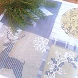 Úžitkový textil - Prestieranie vianočné ozdoby v kockách - 14103769_