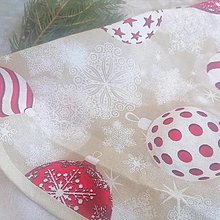 Úžitkový textil - Obrus vianočné gule - 14103864_