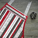 Textil - Látka Vianočné pásiky - 14108211_