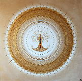 Obrazy - Mandala STROM ŽIVOTA (gold) 60 x 60 (70 x 70 cm) - 14107863_