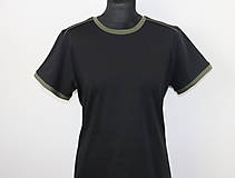 Topy, tričká, tielka - Dámske tričko čierne - 14109082_