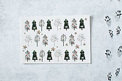 Papier - Pohľadnica "Christmas decorations" - 14106716_