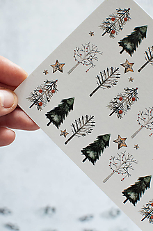 Papier - Pohľadnica "Christmas decorations" - 14106718_