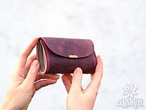 Peňaženky - Malá kožená peňaženka III. - 14111847_
