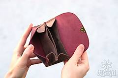 Peňaženky - Malá kožená peňaženka III. - 14111848_