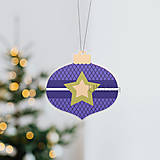 Dekorácie - Vianočná ozdoba Fancy ornament - vianočná ozdôbka (s hviezdičkou) - 14110148_
