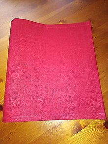 Úžitkový textil - Obrus tmavočervený 50x28 cm - 14113399_