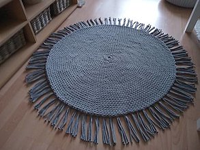 Úžitkový textil - BOHO style háčkovaný koberec - 14115300_