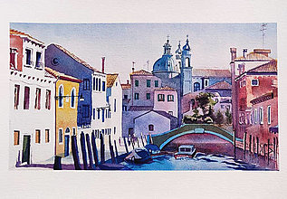 Obrazy - Art Print, Rio degli Ognissanti, Benátky, Taliansko - 14115706_