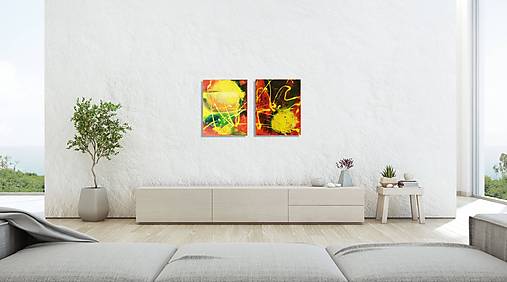 Obrazy - Art decor obraz. Predám abstraktný obraz vesmírny chaos maľovaný na plátno akrylovými farbami. - 14116011_