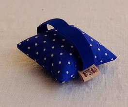 Úžitkový textil - FILKI Myššo šupková podložka pod zápästie, obvod zápästia 14 - 17 cm (kráľovská modrá s modrou gumičkou) - 14115103_