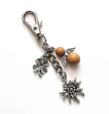 Kľúčenky - Kľúčenka "plesnivec" s minerálovým anjelikom (Jaspis pieskový) - 14118270_