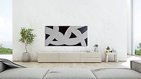 Preám abstraktné obrazy čierno biele art decor dekorácia do bytu, domu