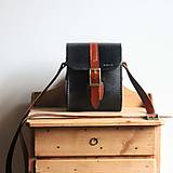 Pánske tašky - Pánska brašňa Black&Brown messenger - 14120263_