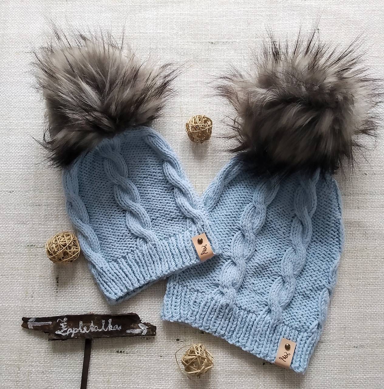 Set mama a dieťatko, 100% merino 