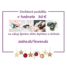 Darčekové poukážky - Vianočná darčeková poukážka 30€ - 14122258_