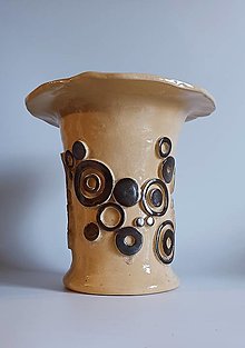 Dekorácie - Keramická váza - 14123145_