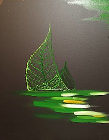 Obrazy - Green leaf - 14124562_