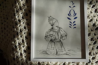 Kresby - Chlapča - originál ilustrácia A4 - 14125298_