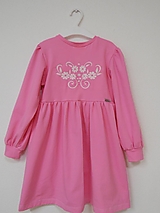 Šaty - 012 - Dievčenské úpletové šaty 110 - 14127233_