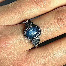 Prstene - Kyanite Ag925 Silver Ring  / Strieborný prsteň s kyanitom - 14129872_