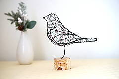 Sochy - minimalistický vtáčik* 20cm - 14128375_