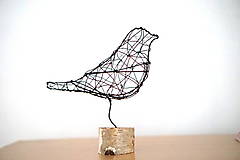 Sochy - minimalistický vtáčik* 20cm - 14128377_