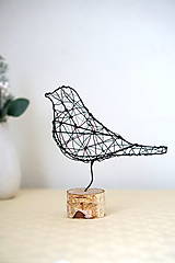 Sochy - minimalistický vtáčik* 20cm - 14128378_