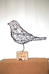 Sochy - minimalistický vtáčik* 20cm - 14128379_