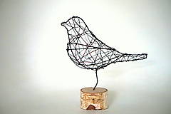 Sochy - minimalistický vtáčik* 20cm - 14128383_