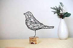 Sochy - minimalistický vtáčik* 20cm - 14128384_