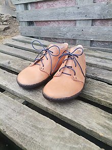 Ponožky, pančuchy, obuv - Bohošky NATUR - Barefoot členková topánka na mieru - dospelácke - 14132693_