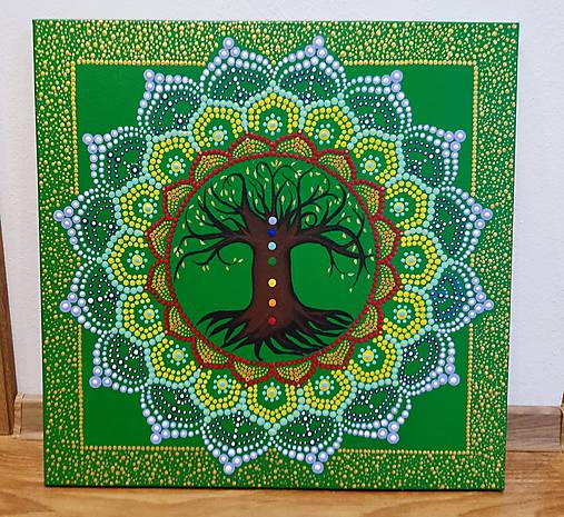Obrazy - Mandala zdravia a harmonizácie čakier - 14133316_