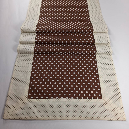Úžitkový textil - Čoko obrusy tmavo hnedé - 14134416_