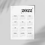Papiernictvo - Plagát s kalendárom 2022 - 14133653_