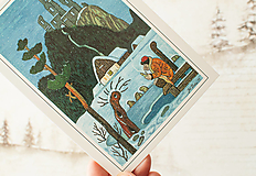 Papier - Pohľadnica "Vodník v zime r.1957"- Jozef Lada" - 14136355_