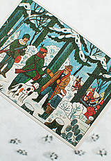 Papier - Pohľadnica "Po drevo, r.1955"- Jozef Lada" - 14136364_