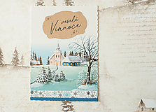 Papier - Pohľadnica "Veselé Vianoce" - 14136393_