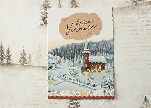 Papier - Pohľadnica "Krásne Vianoce II. "  - 14136407_