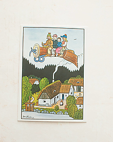 Papier - Pohľadnica "Bubáci a hastrmani,r. 1953"-Jozef Lada - 14136474_
