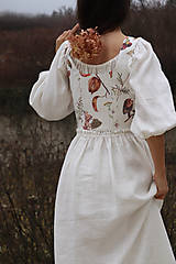 Topy, tričká, tielka - Akvarelový, ľanový korzet I. - 14137992_