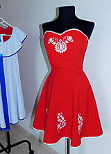Šaty - Ručne vyšívané elegantné šaty - 14138388_