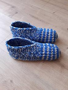 Ponožky, pančuchy, obuv - Pletené domáce papučky - dámske - 14141267_