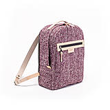 Batohy - Backpack Tweedy pink - 14140442_