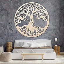 Dekorácie - Drevená dekorácia na stenu - strom života - PR0154 - 14141400_