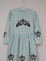 Šaty - 015 - Dievčenské úpletové šaty 128 - 14141422_