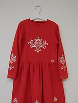 Šaty - 016 - Dievčenské úpletové šaty 122 - 14141439_