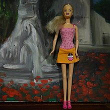 Hračky - Šité Barbie šaty (Blúblúzka a sukňa - 01) - 14143091_